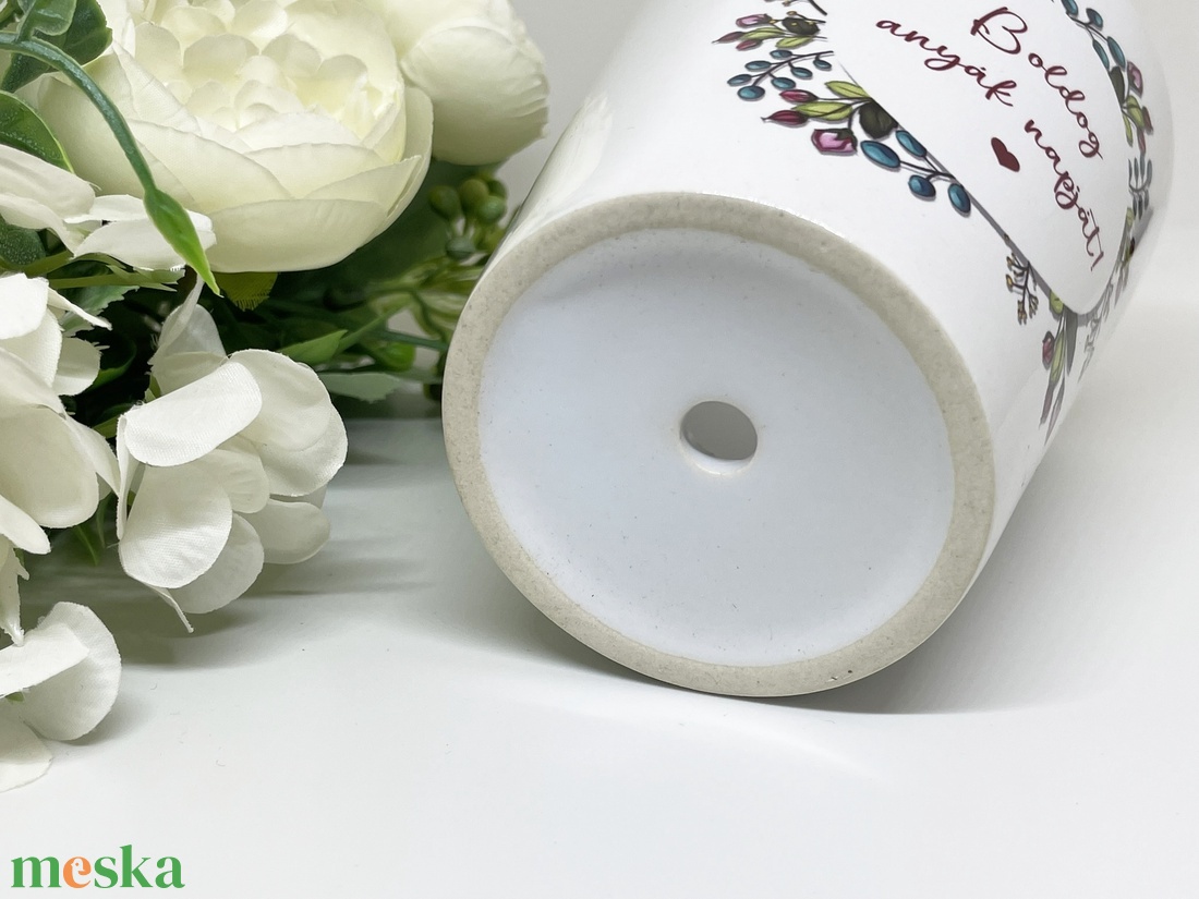 Anyák napi virágcserép - kedves felirattal - otthon & életmód - virágdekoráció - virágtartó - kaspó - Meska.hu