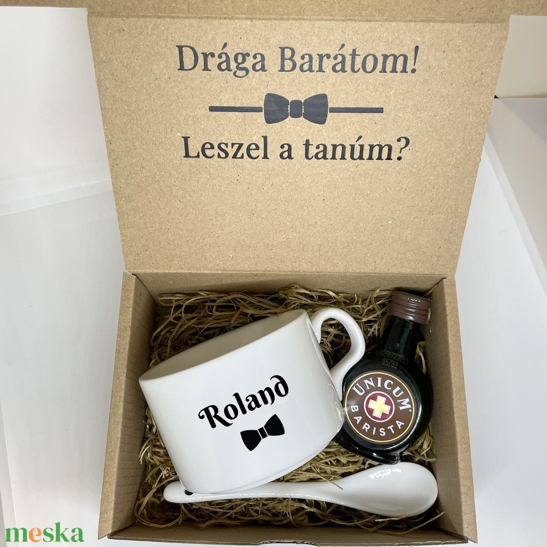 Tanúfelkérő ajándék - férfiaknak - kávés - nyomtatott dobozban - esküvő - meghívó & kártya - tanú felkérő - Meska.hu