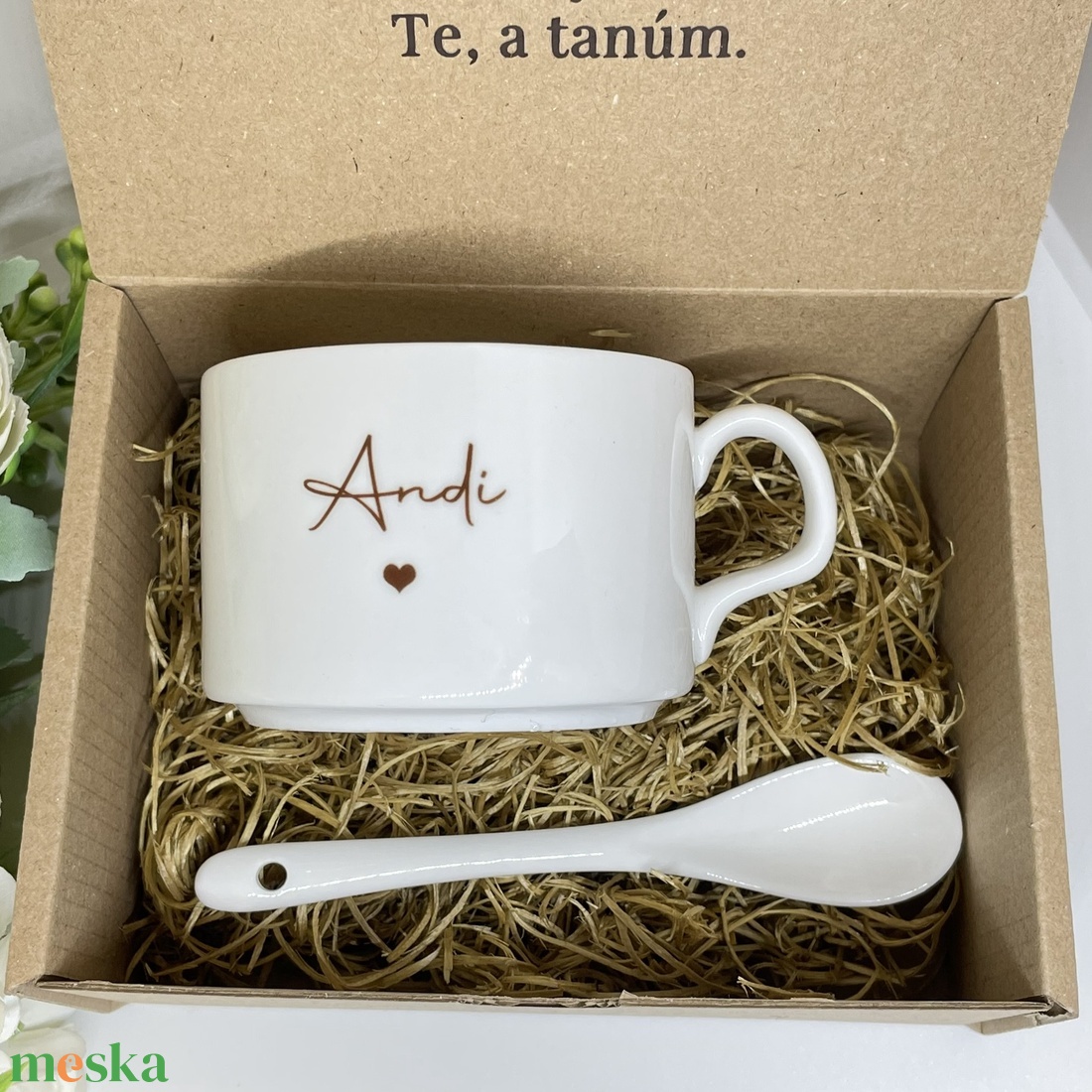 Tanúfelkérő ajándék - nőknek - kávés - nyomtatott dobozban - esküvő - meghívó & kártya - tanú felkérő - Meska.hu