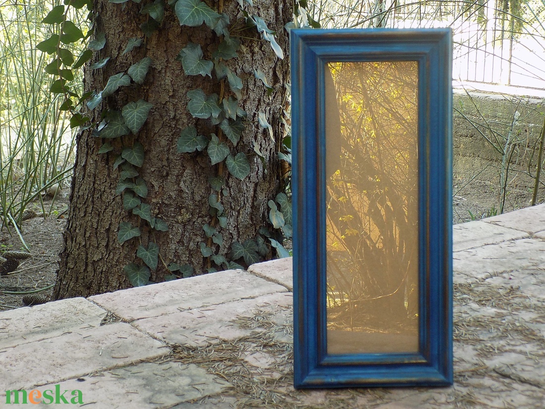 Képkeret-Fotókeret-10x29,7 cm-es képhez-Pácolt Kék-Ricás-150 - otthon & életmód - dekoráció - kép & falikép - képkeret - Meska.hu Képkeret-Fotókeret-10x29,7 cm-es képhez-Pácolt Kék-Ricás-150 - otthon & életmód - dekoráció - kép & falikép - képkeret - Meska.hu
