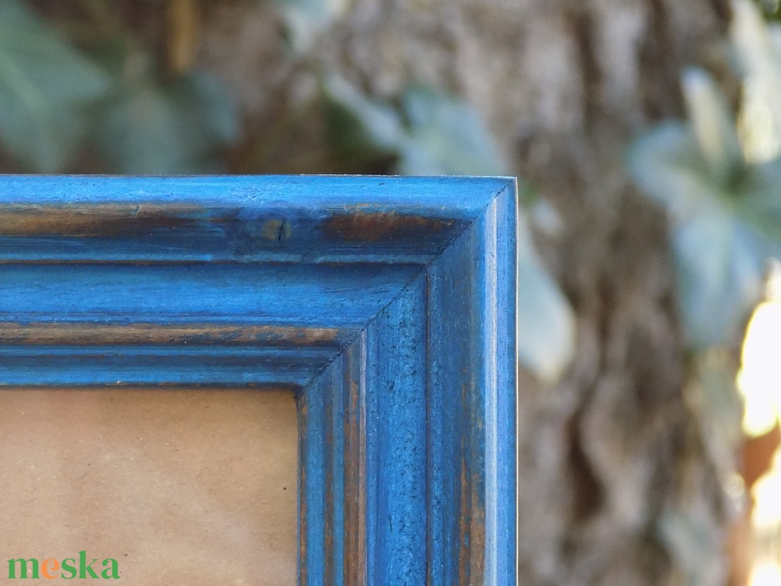 Képkeret-Fotókeret-10x29,7 cm-es képhez-Pácolt Kék-Ricás-150 - otthon & életmód - dekoráció - kép & falikép - képkeret - Meska.hu Képkeret-Fotókeret-10x29,7 cm-es képhez-Pácolt Kék-Ricás-150 - otthon & életmód - dekoráció - kép & falikép - képkeret - Meska.hu