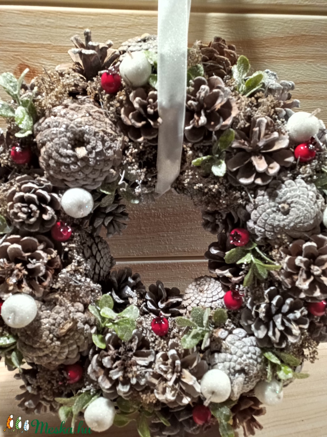 Kopogtató tobozokból 30 cm - karácsony - Meska.hu