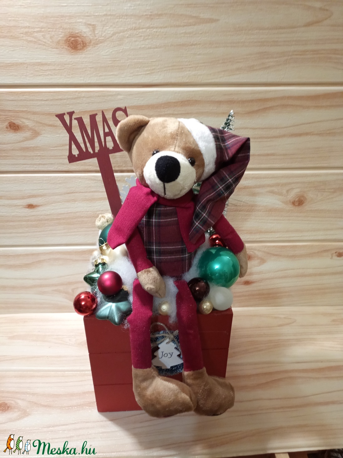 Macis karácsonyi asztaldísz  - karácsony - karácsonyi lakásdekoráció - Meska.hu