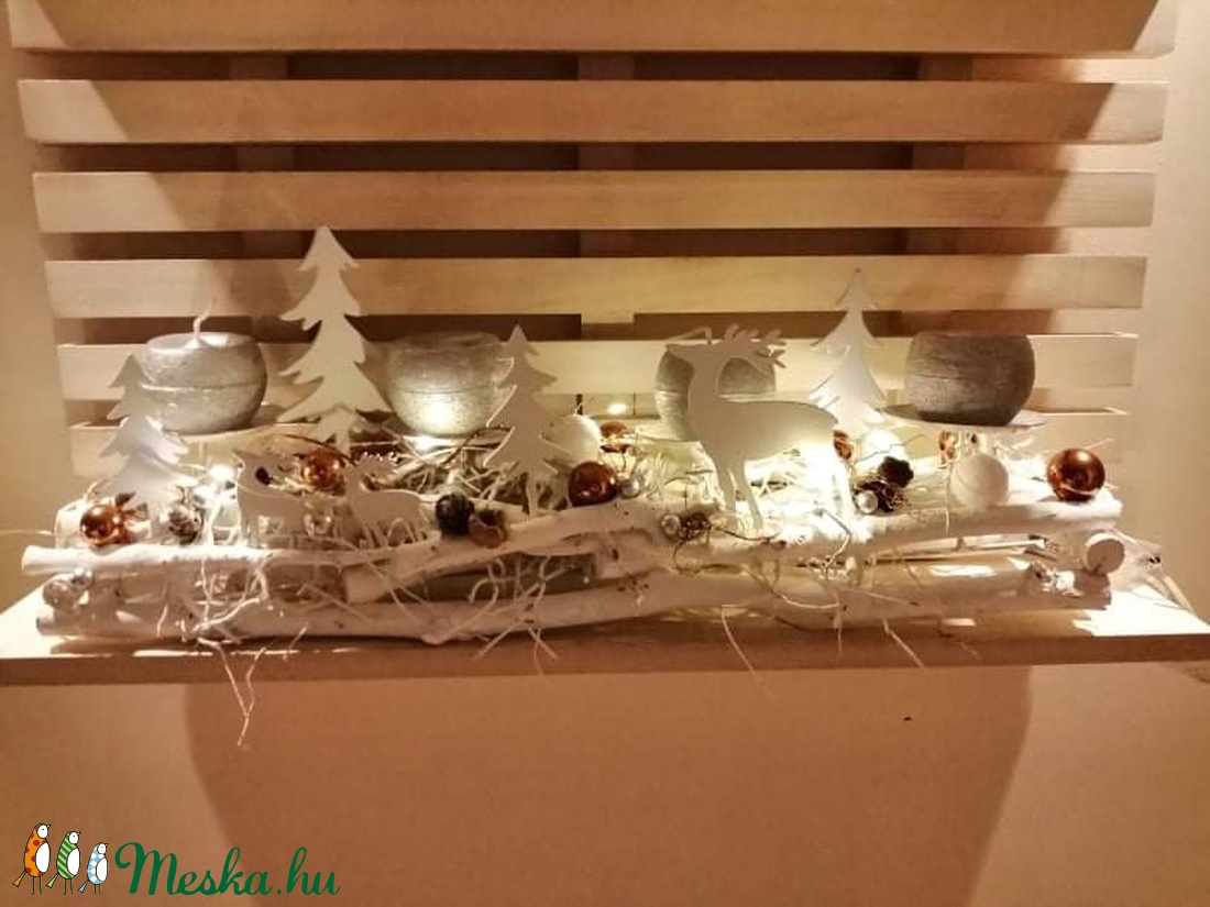 Havas erdő adventi asztaldísz - karácsony - adventi díszek - adventi asztaldísz - Meska.hu