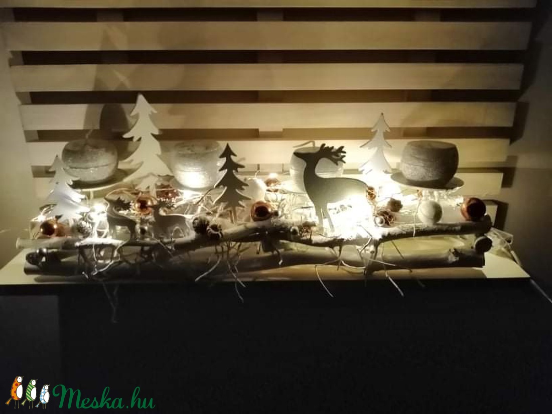 Havas erdő adventi asztaldísz - karácsony - adventi díszek - adventi asztaldísz - Meska.hu