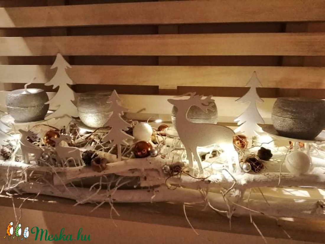 Havas erdő adventi asztaldísz - karácsony - adventi díszek - adventi asztaldísz - Meska.hu