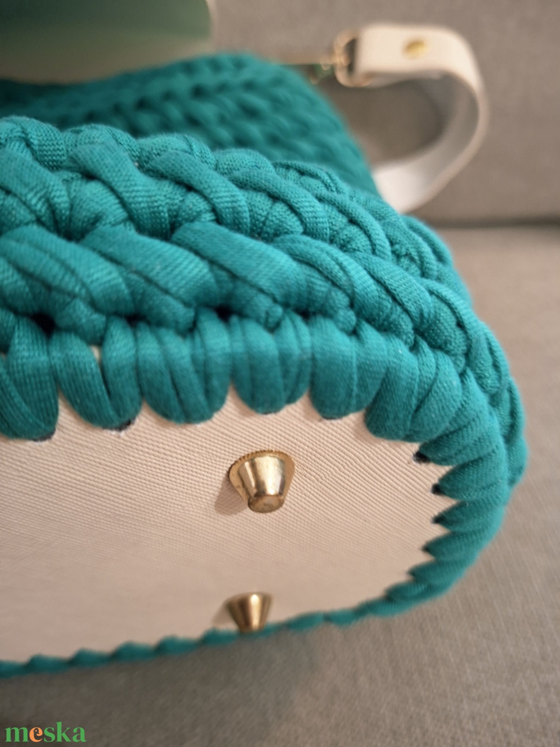 ,,Zöld tavaszváró - táska & tok - kézitáska & válltáska - válltáska - Meska.hu