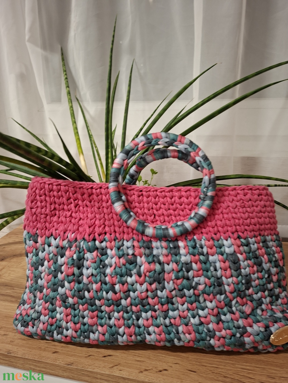 Pink,melírozott női táska - táska & tok - kézitáska & válltáska - kézitáska - Meska.hu