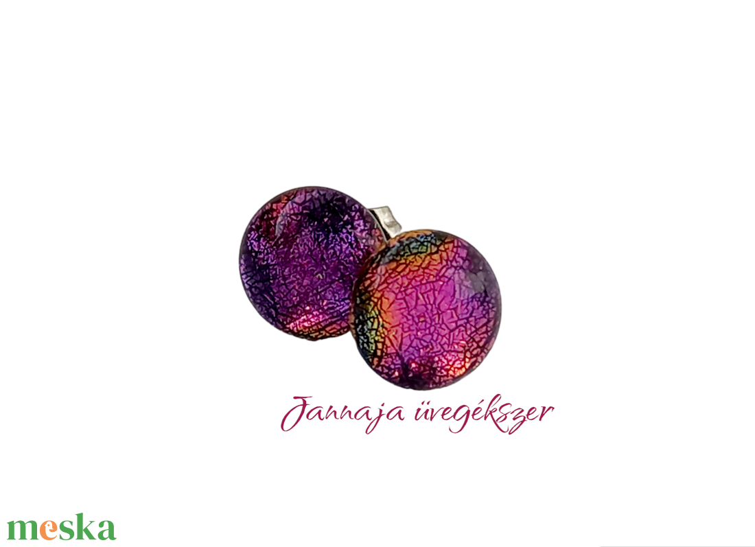 Magenta csillogás pötyi fülbevaló - ékszer - fülbevaló - pötty fülbevaló - Meska.hu Magenta csillogás pötyi fülbevaló - ékszer - fülbevaló - pötty fülbevaló - Meska.hu