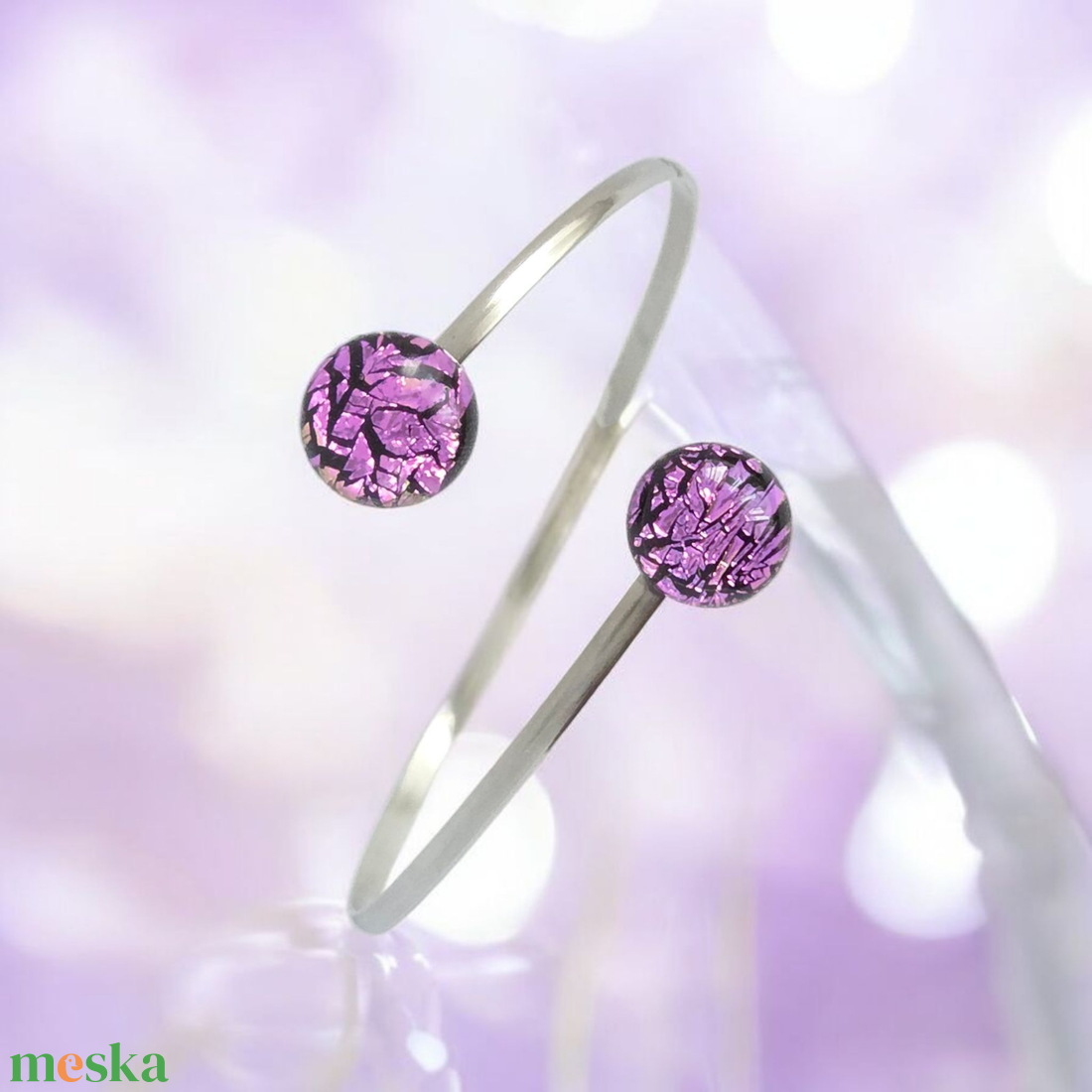 Glamor fekete alapon magenta csillogás karkötő - ékszer - karkötő - karperec - Meska.hu Glamor fekete alapon magenta csillogás karkötő - ékszer - karkötő - karperec - Meska.hu