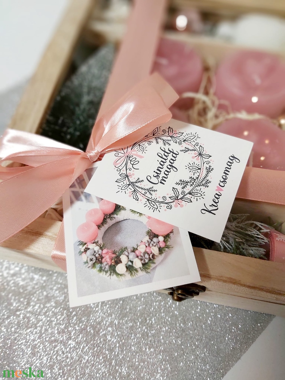 Adventi koszorú - diy (csináld magad) - egységcsomag - Meska.hu