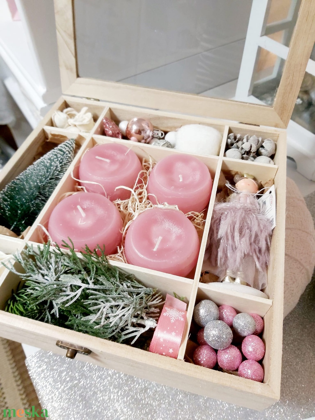 Adventi koszorú - diy (csináld magad) - egységcsomag - Meska.hu