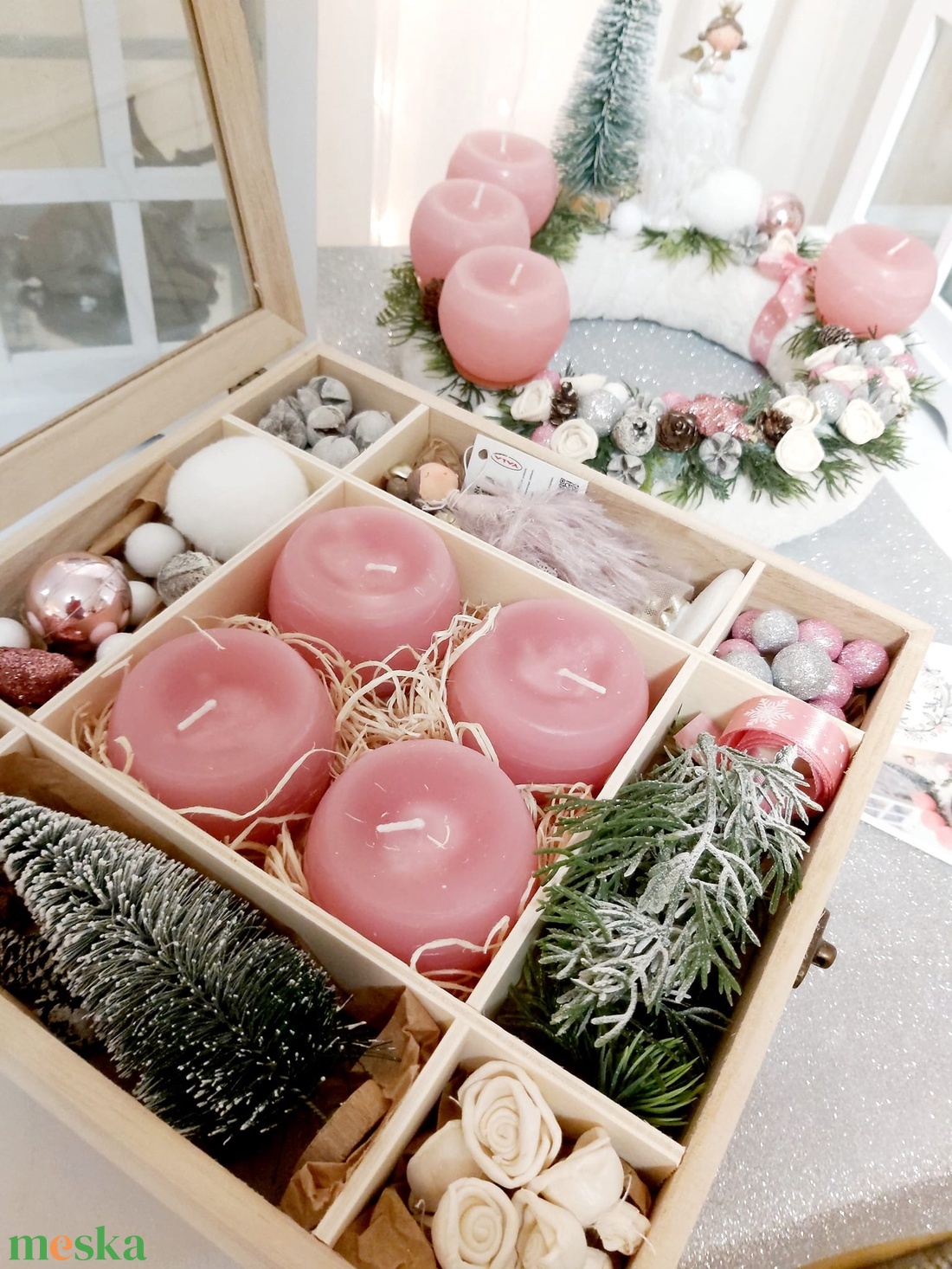 Adventi koszorú - diy (csináld magad) - egységcsomag - Meska.hu