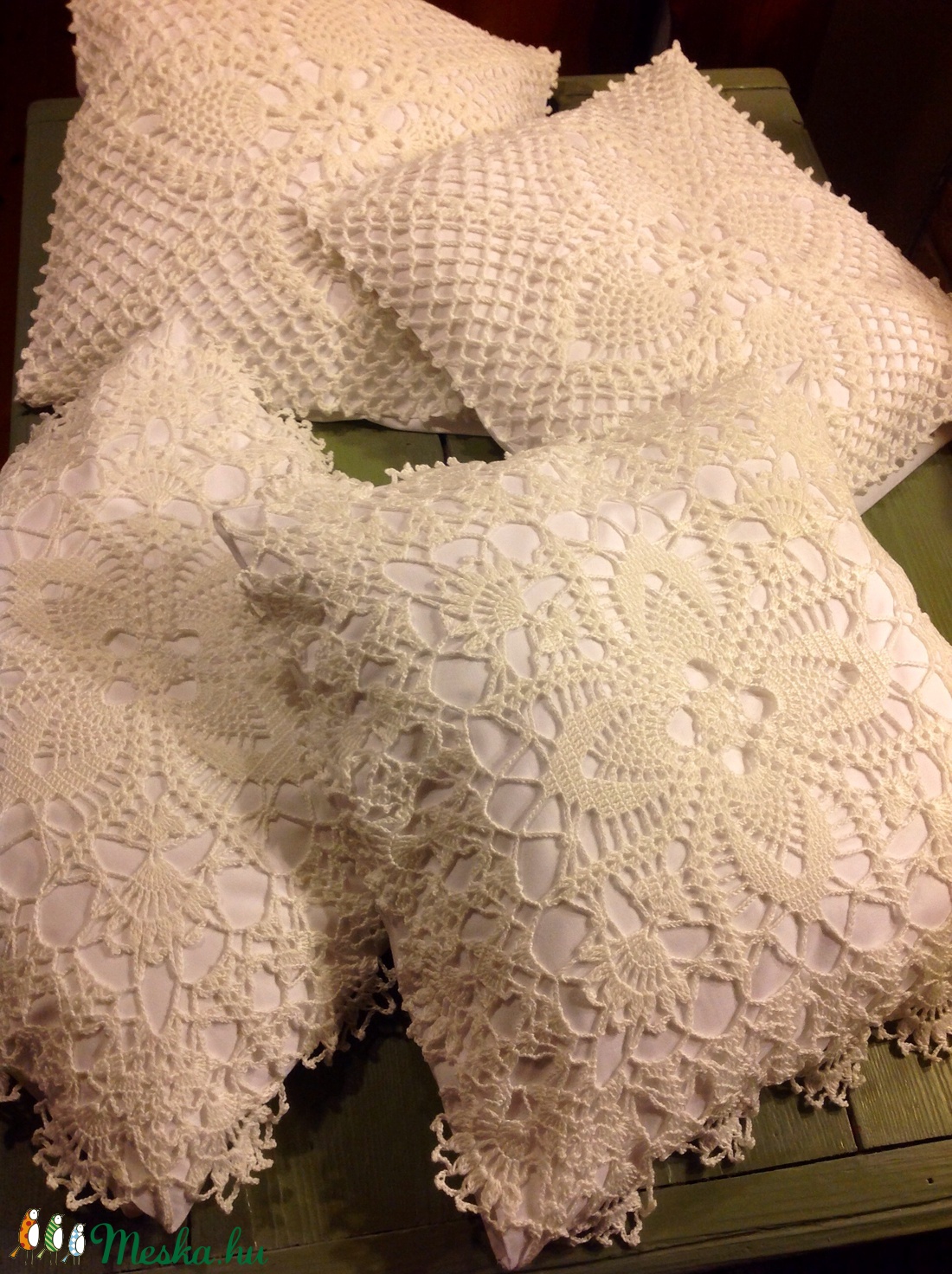 Horgolt párnahuzatok - otthon & életmód - lakástextil - párna & párnahuzat - Meska.hu