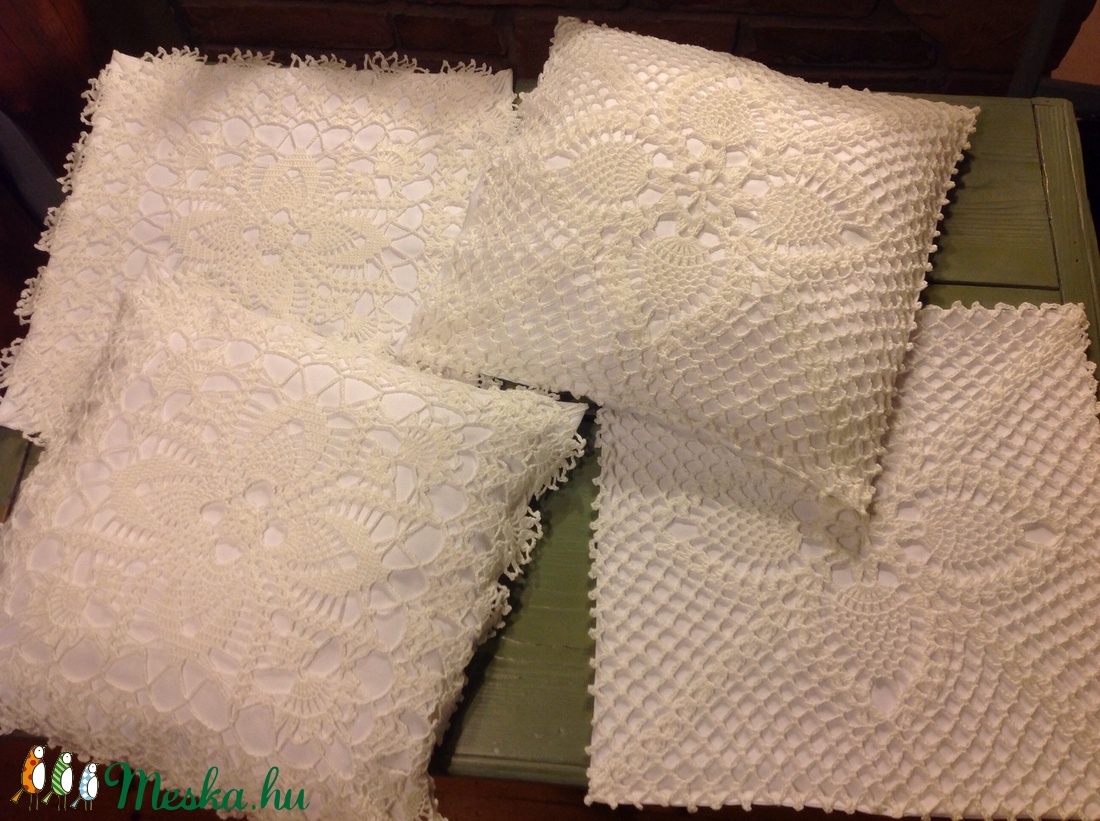 Horgolt párnahuzatok - otthon & életmód - lakástextil - párna & párnahuzat - Meska.hu