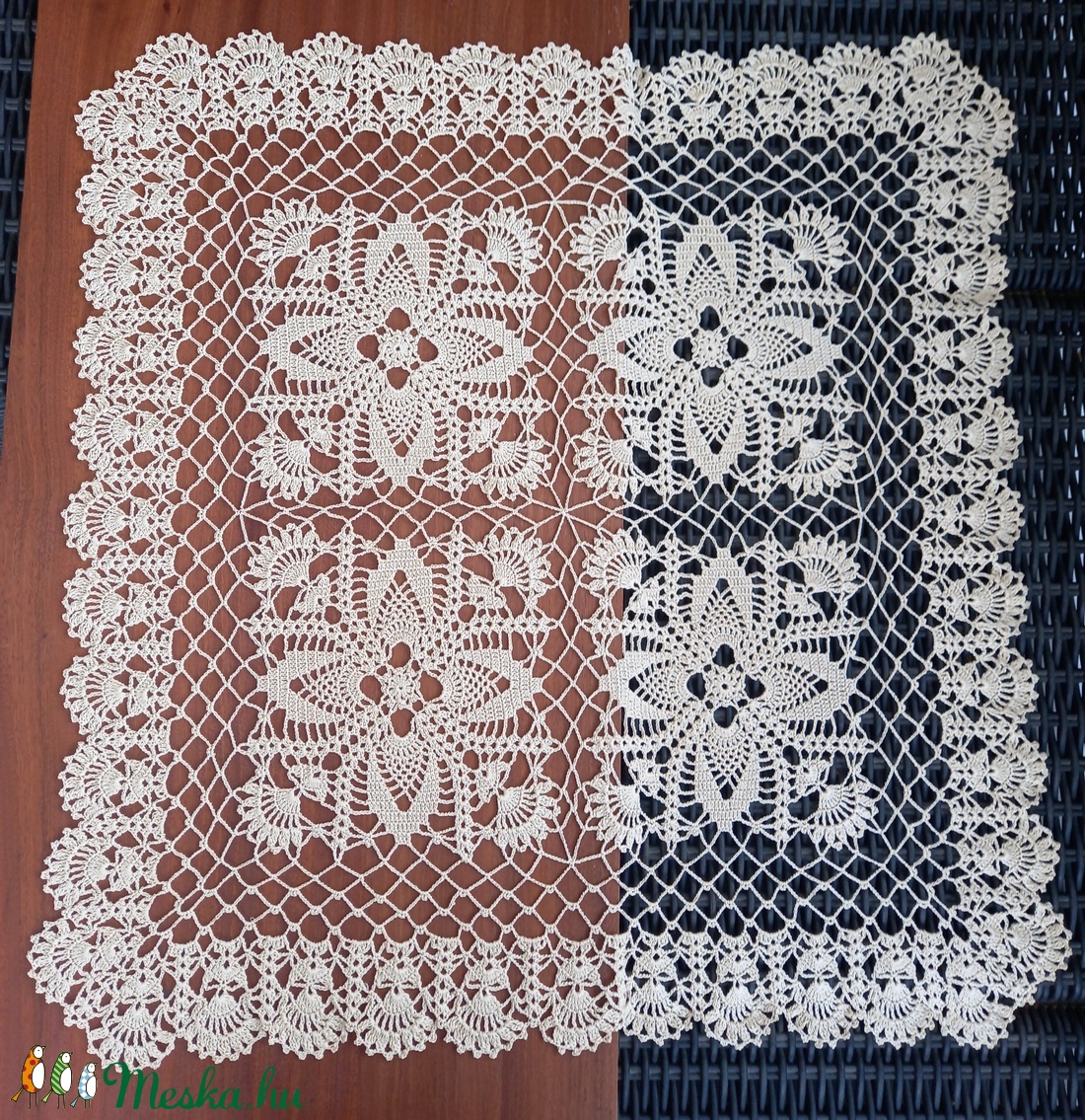 Ekrü színű horgolt terítő (80x80 cm) - otthon & életmód - dekoráció - Meska.hu Ekrü színű horgolt terítő (80x80 cm) - otthon & életmód - dekoráció - Meska.hu