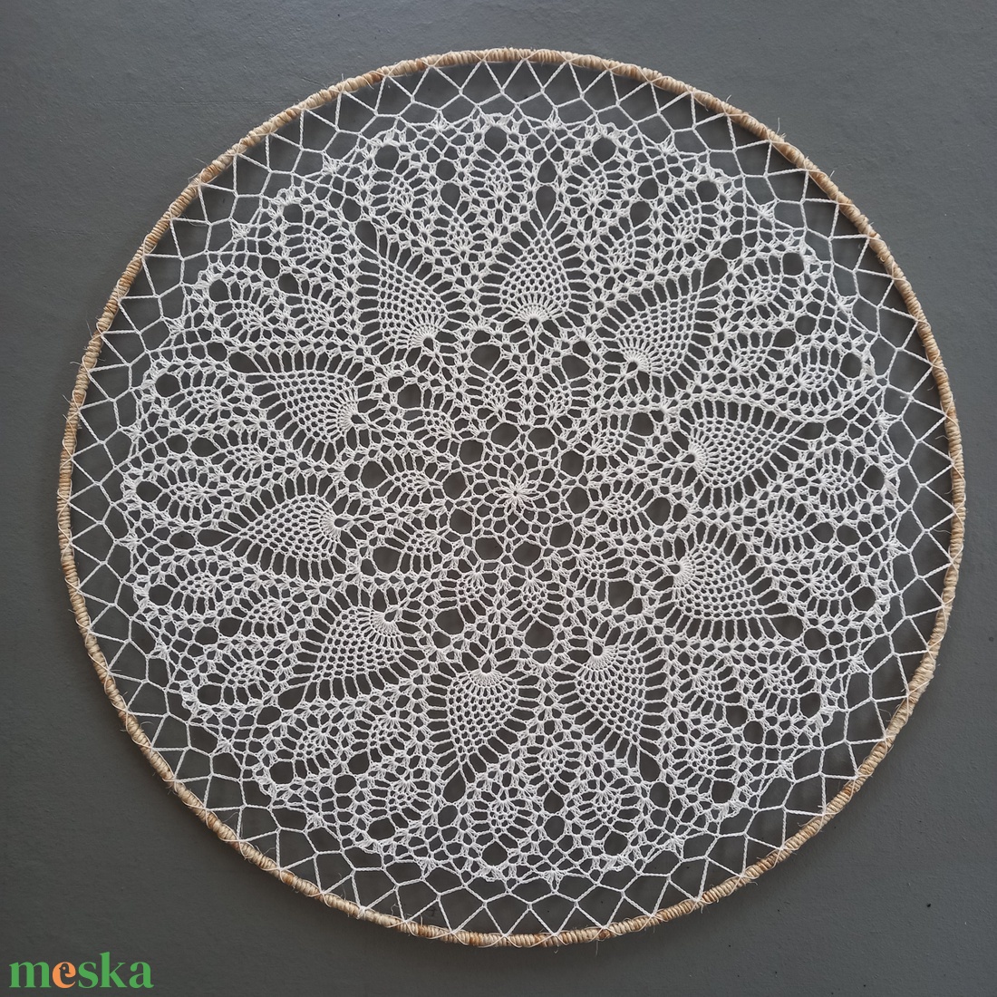 Horgolt mandala (60 cm) - otthon & életmód - dekoráció - spiritualitás - mandala - Meska.hu