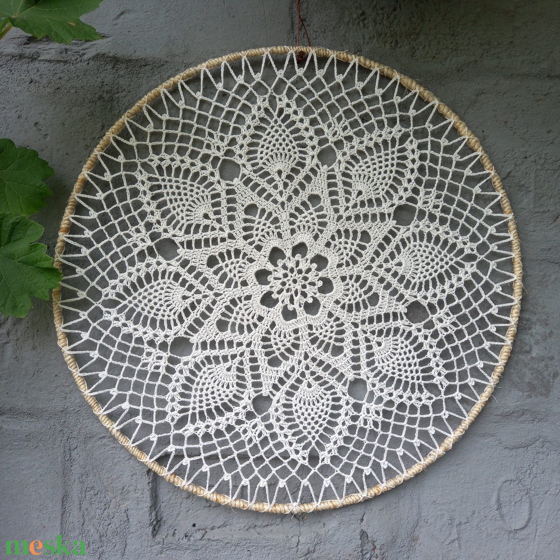 Horgolt mandala (40 cm) - otthon & lakás - dekoráció - spiritualitás - mandala - Meska.hu