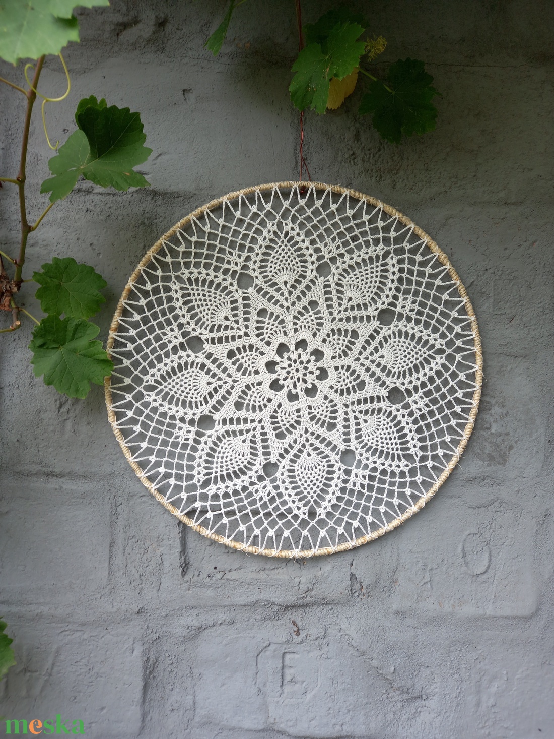 Horgolt mandala (40 cm) - otthon & lakás - dekoráció - spiritualitás - mandala - Meska.hu