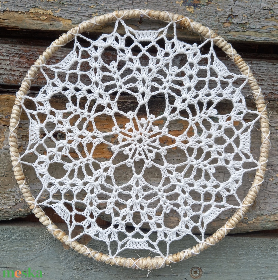 Horgolt mandala (20 cm) - otthon & életmód - dekoráció - spiritualitás - mandala - Meska.hu
