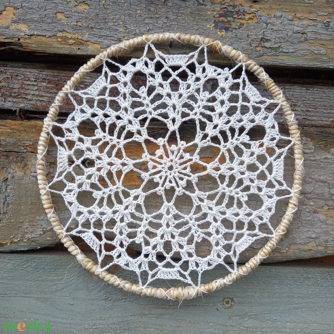Horgolt mandala (20 cm) - otthon & életmód - dekoráció - spiritualitás - mandala - Meska.hu