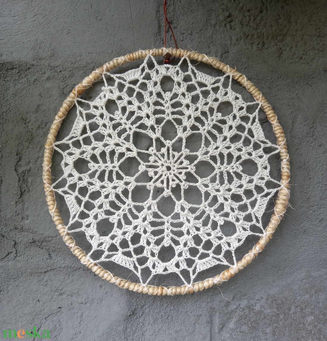 Horgolt mandala (20 cm) - otthon & életmód - dekoráció - spiritualitás - mandala - Meska.hu