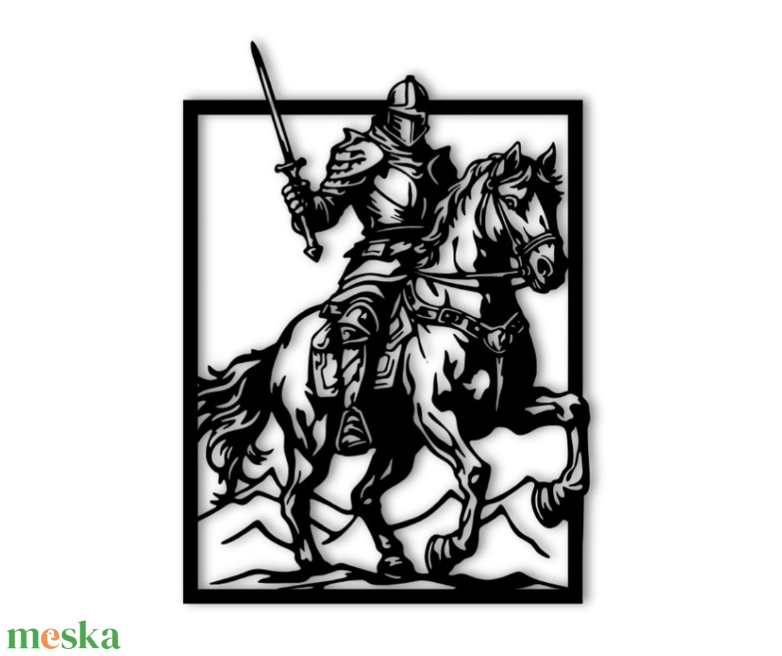 Lovag fali dekoráció - otthon & életmód - dekoráció - fali és függő dekoráció - falra akasztható dekor - Meska.hu