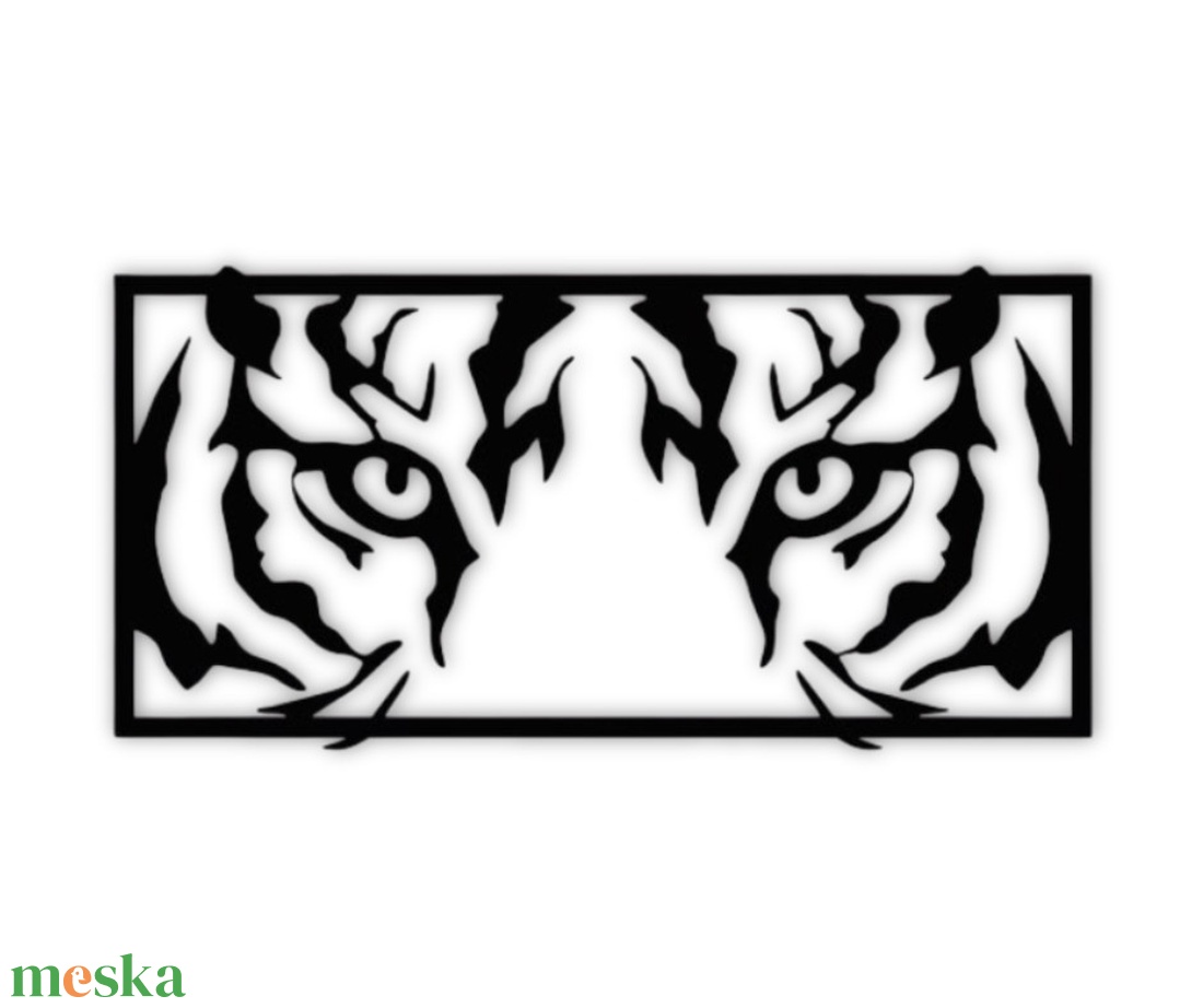 Tigris fali dekoráció - otthon & életmód - dekoráció - fali és függő dekoráció - falra akasztható dekor - Meska.hu