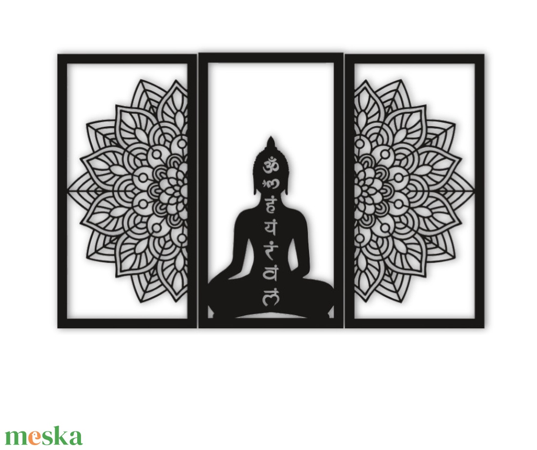 Buddha és Mandala Fali dekoráció - otthon & életmód - dekoráció - fali és függő dekoráció - falra akasztható dekor - Meska.hu Buddha és Mandala Fali dekoráció - otthon & életmód - dekoráció - fali és függő dekoráció - falra akasztható dekor - Meska.hu