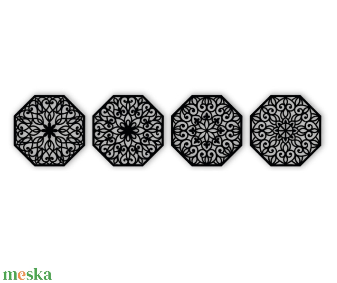 Nyolcszög Mandala fali dekoráció - otthon & életmód - dekoráció - fali és függő dekoráció - falra akasztható dekor - Meska.hu