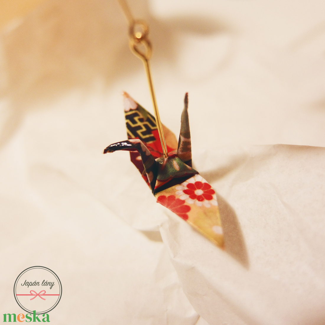 Japán Origami Daru Fülbevaló - ékszer - fülbevaló - lógó fülbevaló - Meska.hu Japán Origami Daru Fülbevaló - ékszer - fülbevaló - lógó fülbevaló - Meska.hu