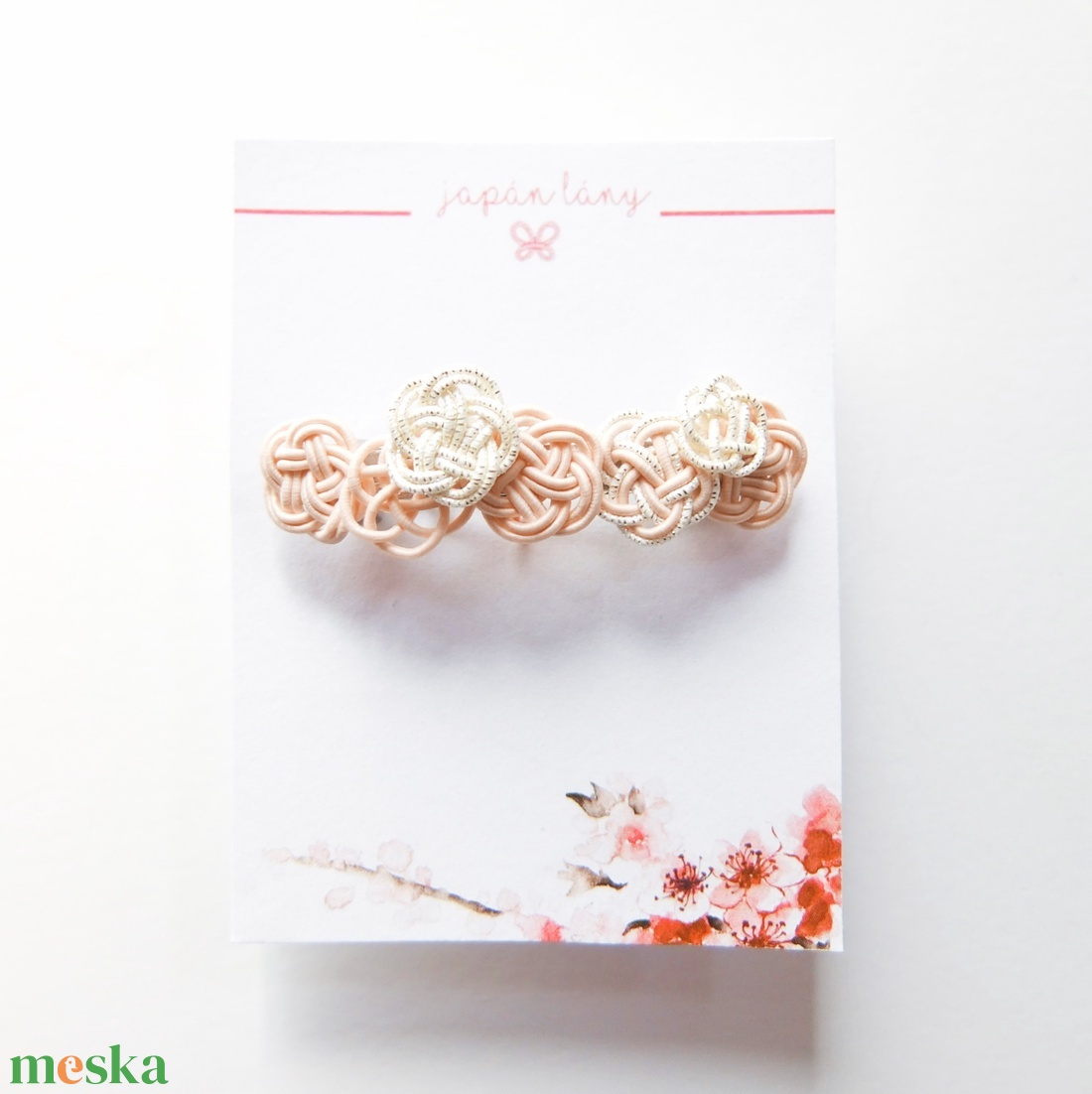 Japán Virágcsokor hajcsatt - esküvő - hajdísz - hajtű - Meska.hu