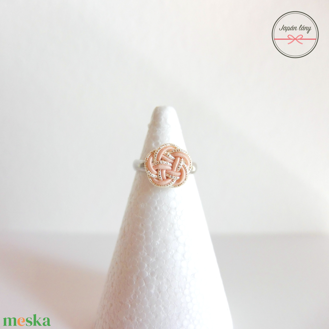 Japán Kicsi Szilvavirág Gyűrűje - ékszer - gyűrű - figurális gyűrű - Meska.hu