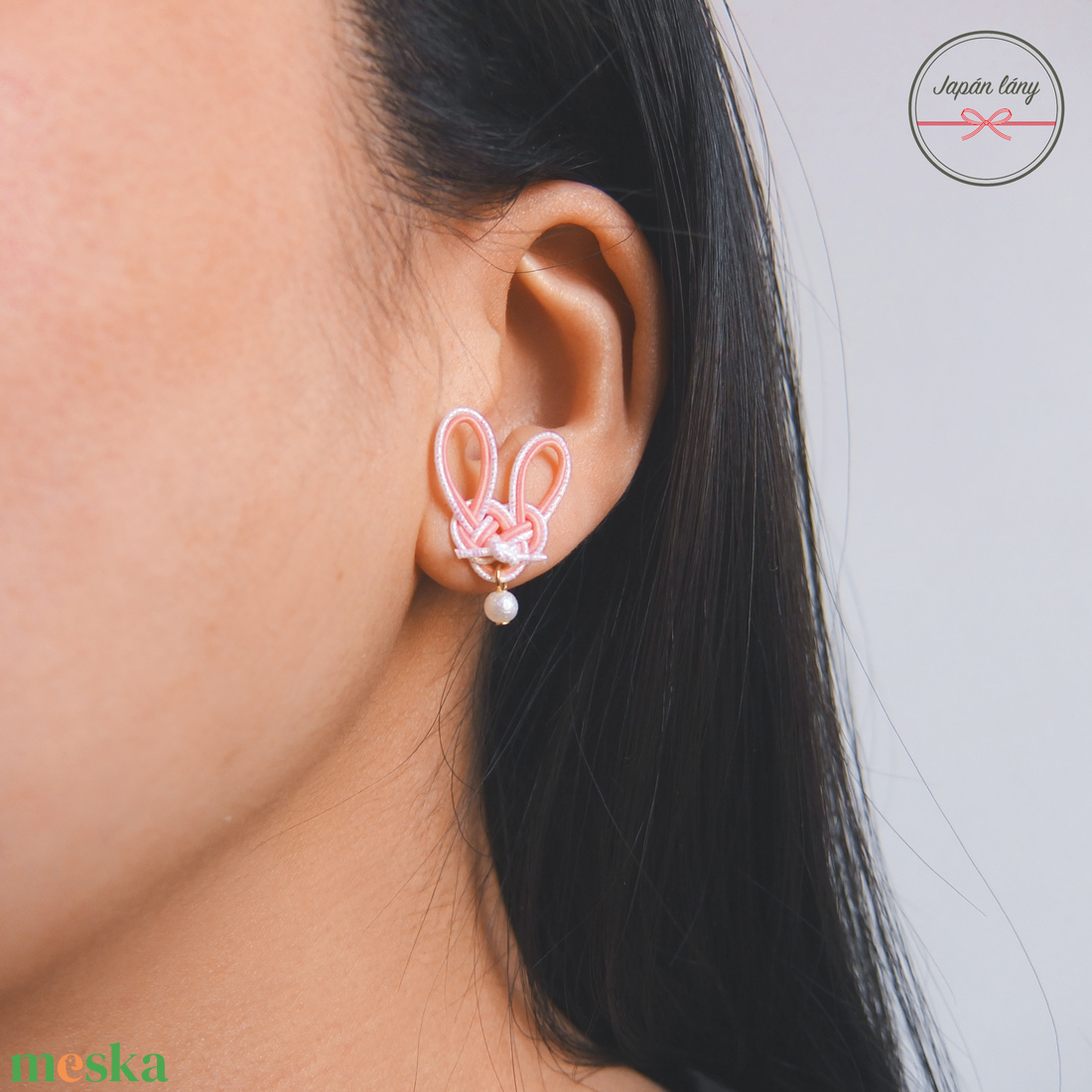 Japán Rabbit Fülbevaló - ékszer - fülbevaló - klipsz - Meska.hu