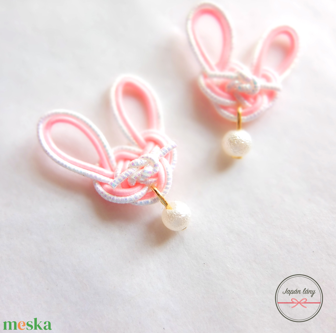Japán Rabbit Fülbevaló - ékszer - fülbevaló - klipsz - Meska.hu