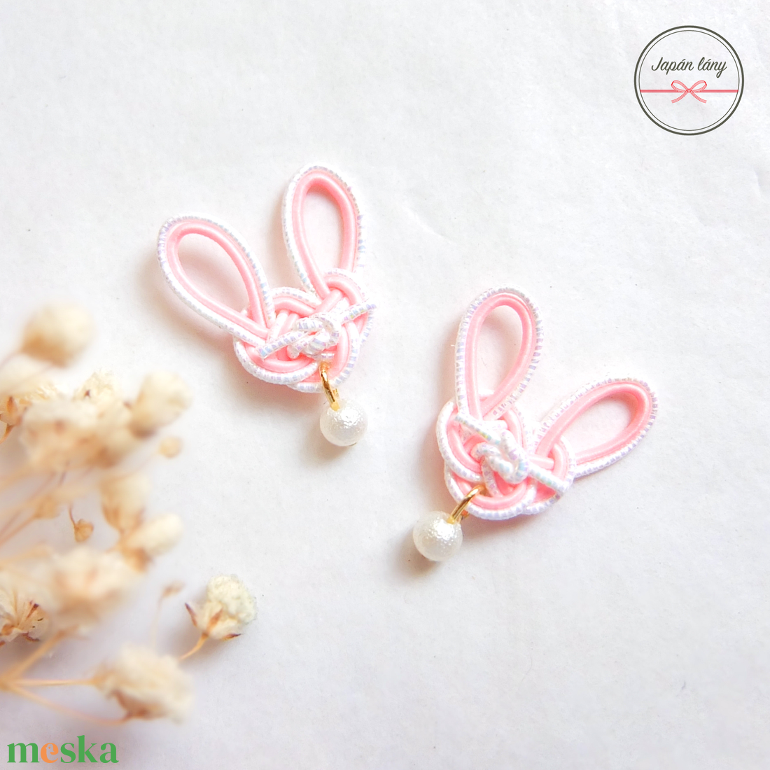 Japán Rabbit Fülbevaló - ékszer - fülbevaló - klipsz - Meska.hu