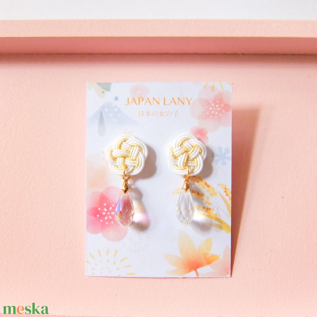 Japán Blooming Fülbevaló - ékszer - fülbevaló - pötty fülbevaló - Meska.hu