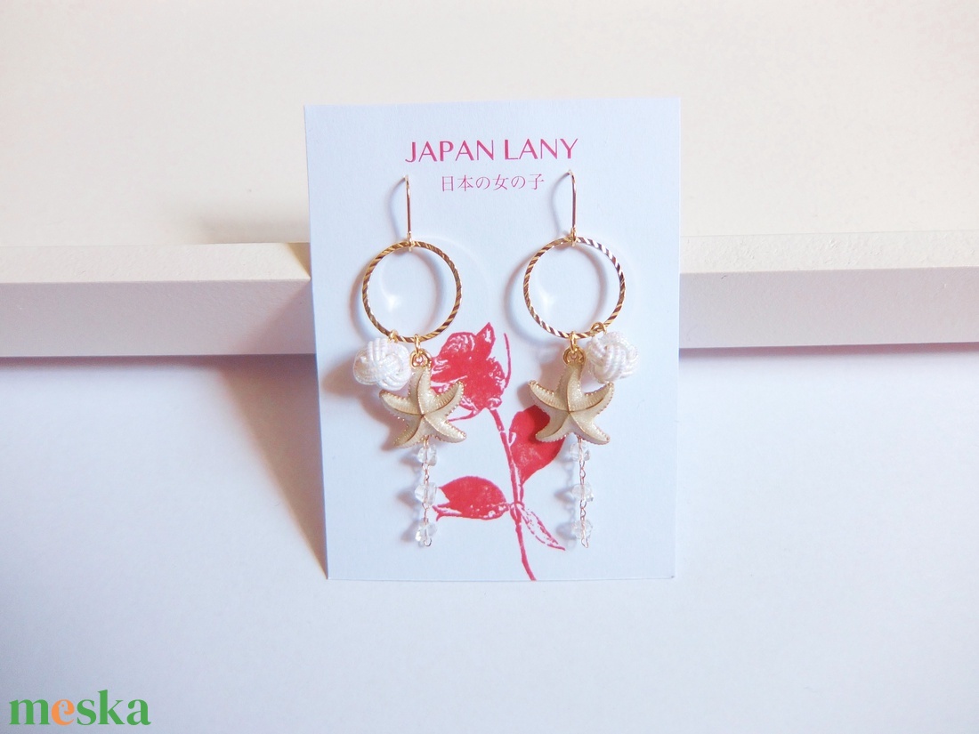 Japán Starfish Fülbevaló - ékszer - fülbevaló - lógó fülbevaló - Meska.hu Japán Starfish Fülbevaló - ékszer - fülbevaló - lógó fülbevaló - Meska.hu
