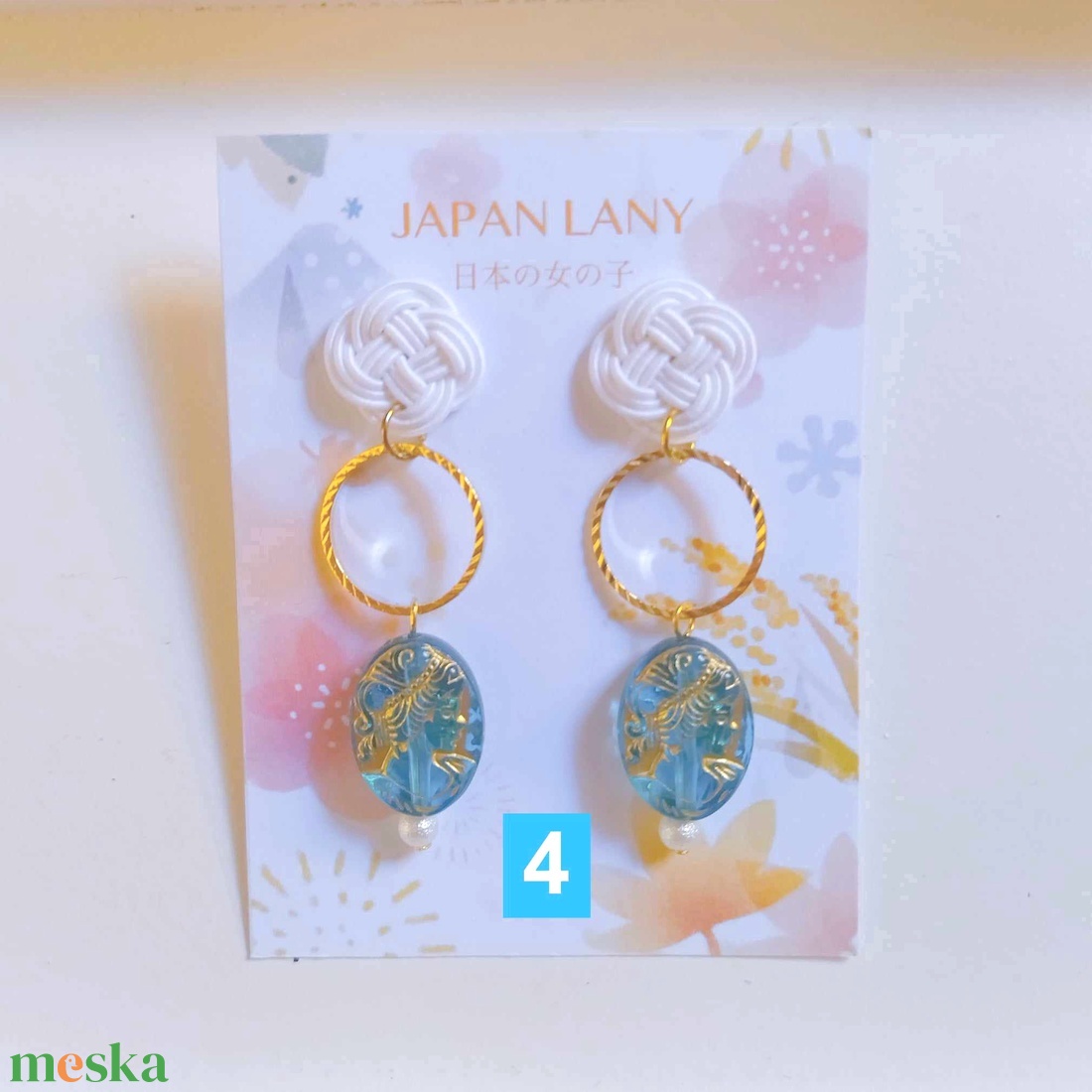 Japán Bule summer Fülbevaló - ékszer - fülbevaló - lógó fülbevaló - Meska.hu Japán Bule summer Fülbevaló - ékszer - fülbevaló - lógó fülbevaló - Meska.hu