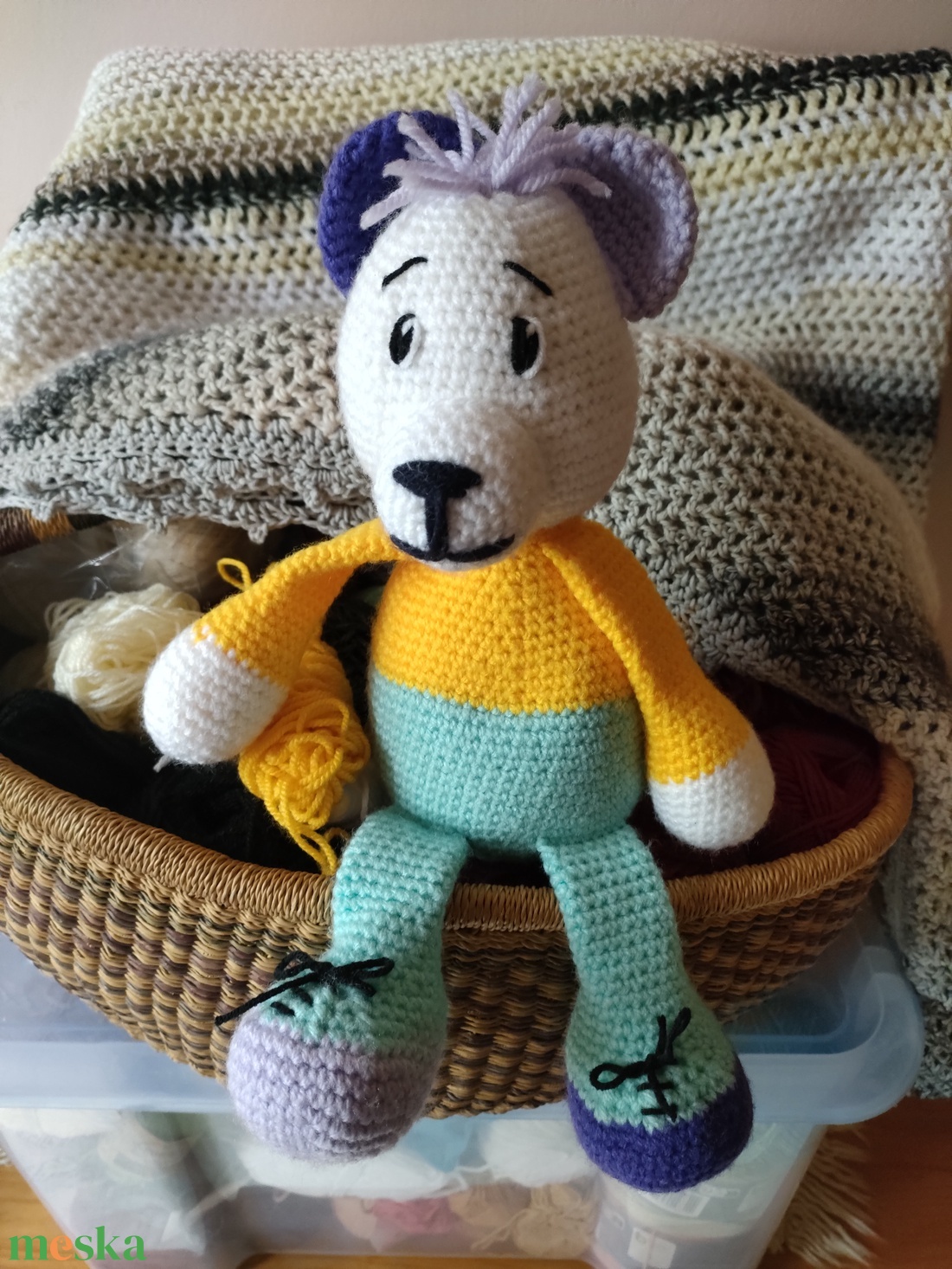 Horgolt maci - játék & sport - plüssállat & játékfigura - maci - Meska.hu Horgolt maci - játék & sport - plüssállat & játékfigura - maci - Meska.hu