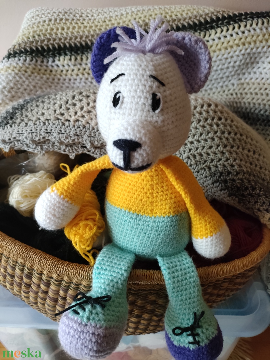 Horgolt maci - játék & sport - plüssállat & játékfigura - maci - Meska.hu Horgolt maci - játék & sport - plüssállat & játékfigura - maci - Meska.hu