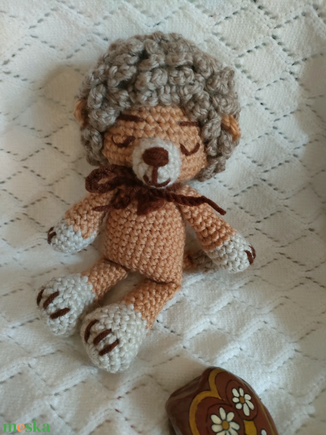 Oroszlán - horgolt figura - játék & sport - plüssállat & játékfigura - oroszlán - Meska.hu