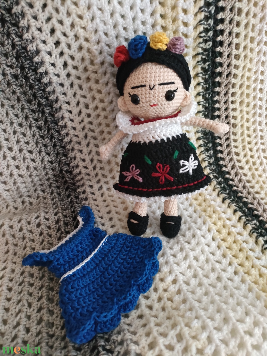 Horgolt Frida - Öltöztethető - játék & sport - baba & babaház - baba - Meska.hu