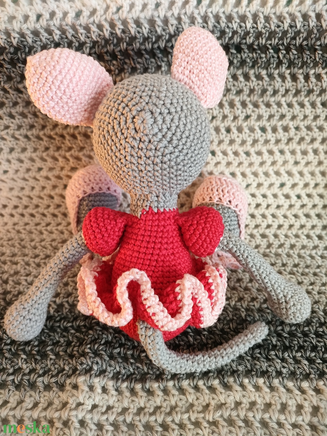 Balerina Egérke- Horgolt - játék & sport - plüssállat & játékfigura - egér - Meska.hu