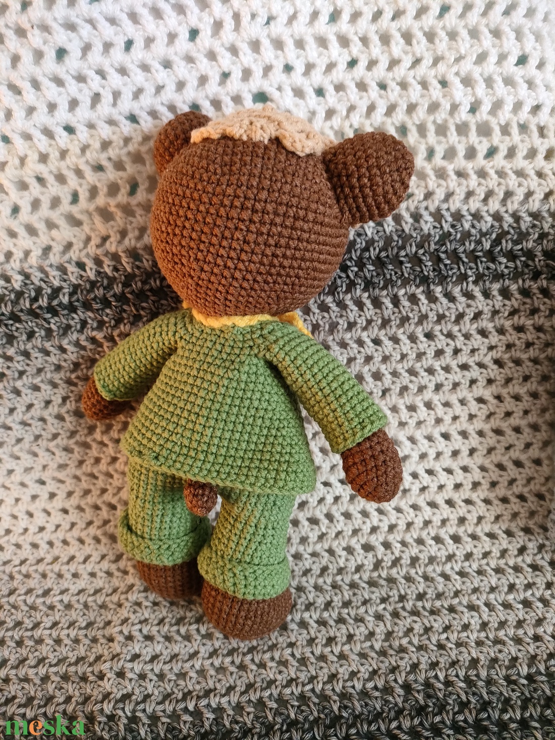 Retro Maci - Horgolt figura - játék & sport - plüssállat & játékfigura - maci - Meska.hu