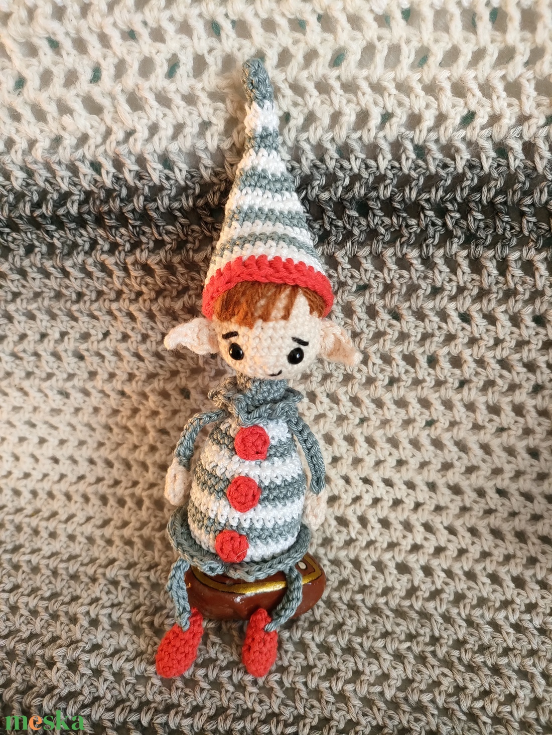 Manó - horgolt - játék & sport - plüssállat & játékfigura - manó - Meska.hu