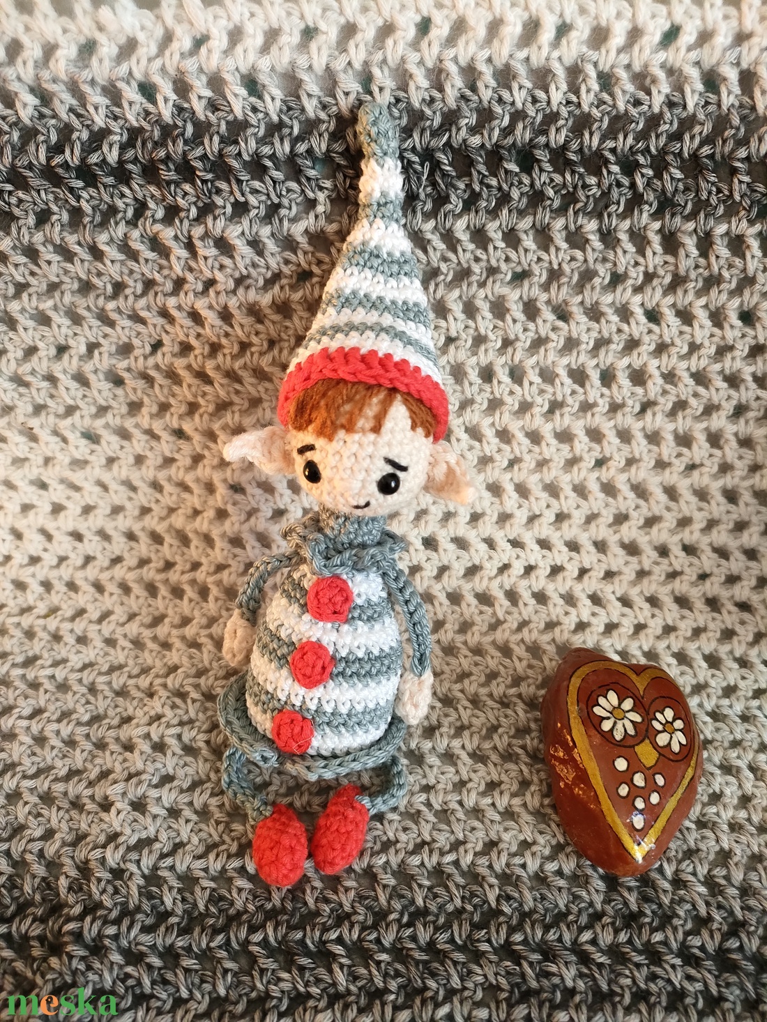 Manó - horgolt - játék & sport - plüssállat & játékfigura - manó - Meska.hu