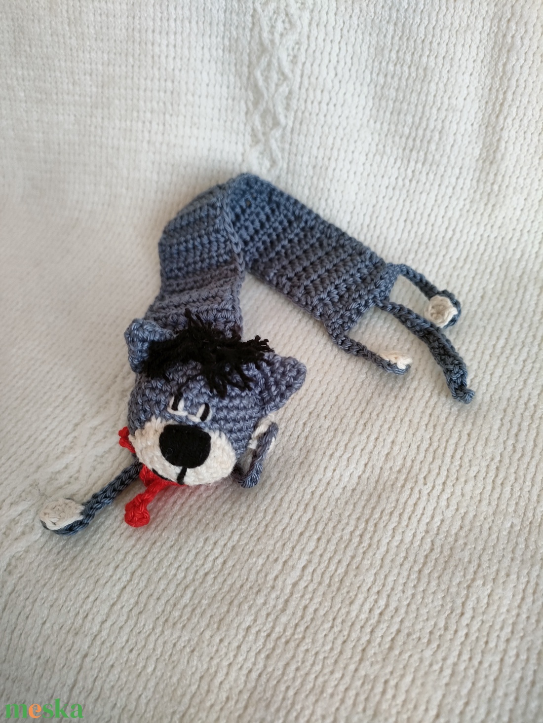 Mirr-Murr a kandúr- horgolt könyvjelző  - könyv & zene - könyvjelző - Meska.hu