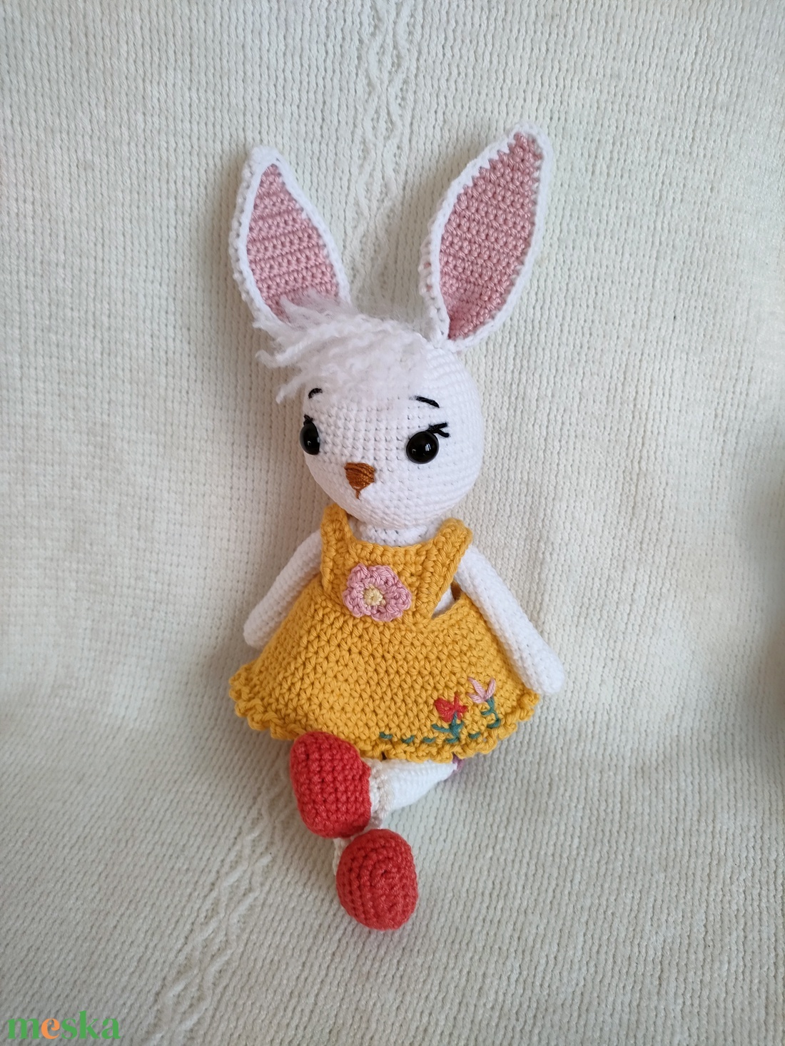 Nyúllány - Horgolt - játék & sport - plüssállat & játékfigura - nyuszi - Meska.hu