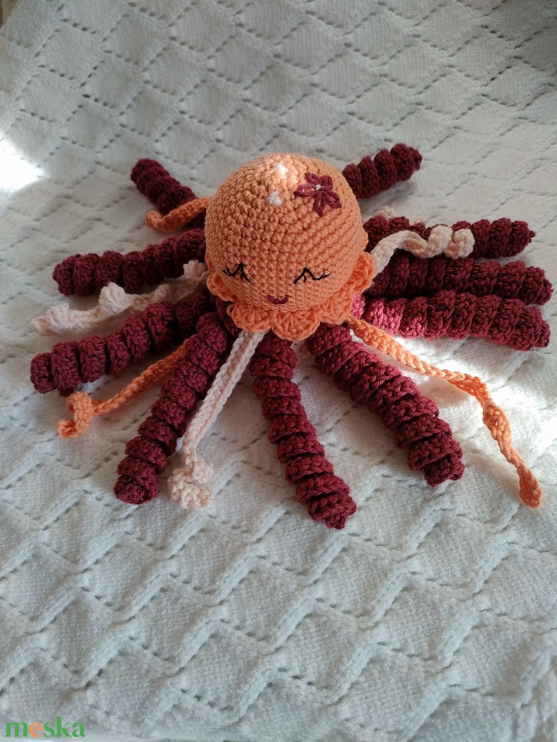 Polip - Horgolt  - játék & sport - plüssállat & játékfigura - polip, medúza - Meska.hu